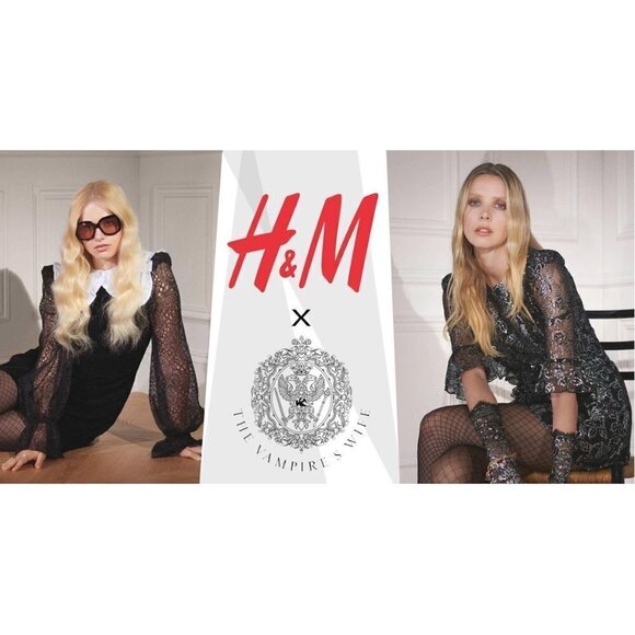 💕VAMPIRE'S WIFE x H&M💕 Silver Lace Mini Dress - Picture 6 of 17